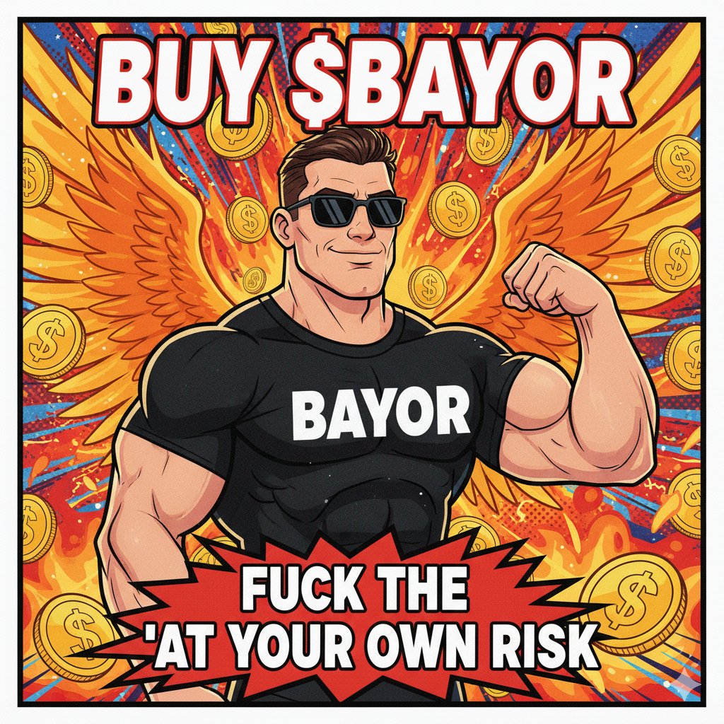 BUY $BAYOR  

CARE YOUR RISK WITH $BAYOR
[ a memecoin built on <a href="/base/">Base</a> | <a href="/basedotmeme/">Base.meme</a> ]

base.meme/coin/base:0x16…

0x16A85C1eCA49a06EA823003FeB4358dcEc4cBb27
