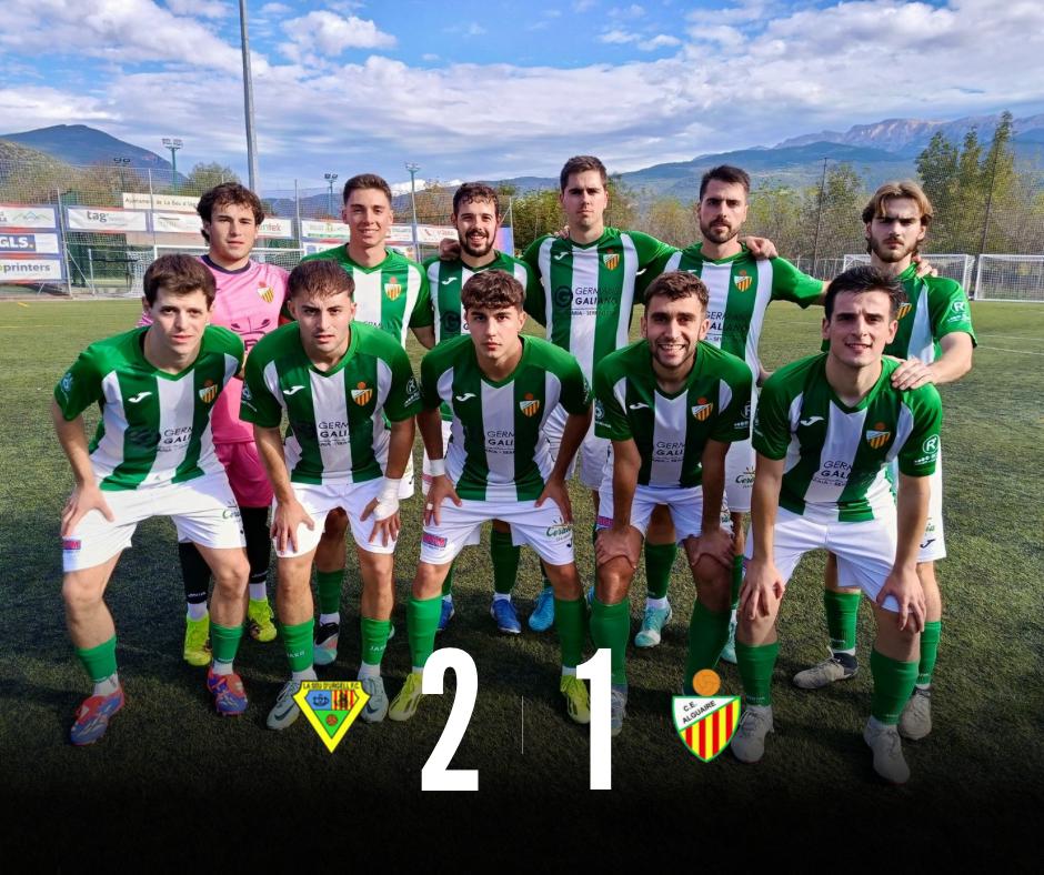 CE Alguaire (@alguairece) on Twitter photo LA SEU 2 ALGUAIRE 1
Mala primera part dels verds, on els locals van marcar els seus gols. Amb els canvis reacció dels verds, gol de Colo inclòs, que no va ser suficient per evitar la derrota.
Diumenge que ve rebrem al Municipal al Sallent. LA SEU 2 ALGUAIRE 1
Mala primera part dels verds, on els locals van marcar els seus gols. Amb els canvis reacció dels verds, gol de Colo inclòs, que no va ser suficient per evitar la derrota.
Diumenge que ve rebrem al Municipal al Sallent.