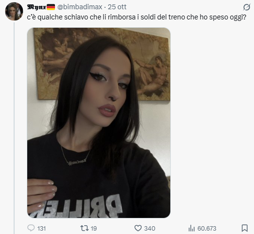 Le dai della barbona, e lei ti blocca. Peccato, sai quanti bei post scriverà e io non potrò commentare. 😄😄😄