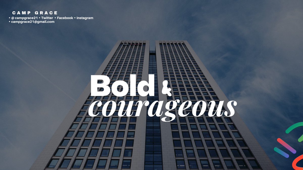 campgrace21's tweet image. Have not I commanded thee? Be strong and of a good courage; be not afraid, neither be thou dismayed: for the LORD thy God is with thee whithersoever thou goest.

#Joshua1v9 #CampGrace