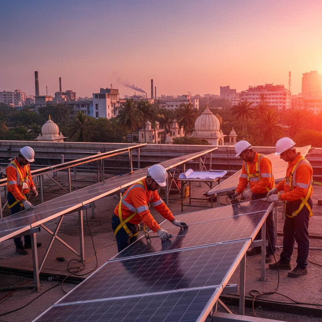 mittalsgreen's tweet photo. 5 years in, our 200kW solar plant in UP keeps saving energy—thanks to top-notch professional maintenance.
Investing in solar is easy. Keeping it running at its best takes expertise!
#SolarMaintenance #EnergySavings #SolarIndia #UttarPradesh #OandM #IndustrialSolar #CleanEnergy https://t.co/MNDa6NhanE