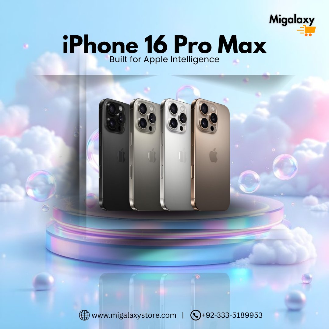 ali0772667849's tweet image. The future is Titanium. 💫
Meet the iPhone 16 Pro Max — elegant, powerful, and built to last.
Available in Black, White, Natural &amp;amp; Desert Titanium.
Now in stock at 👉 migalaxystore.com

#iPhone16ProMax #Apple #TitaniumDesign #MigalaxyStore #ApplePakistan #TechUpdate