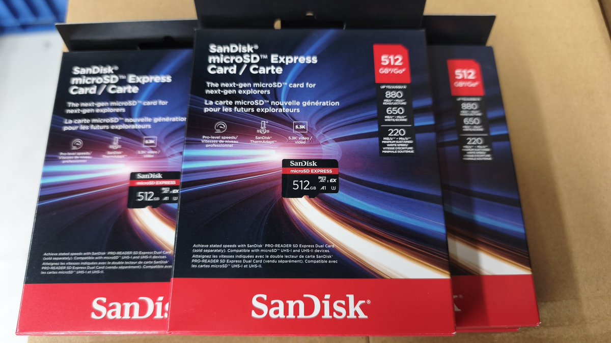 PCONES's tweet image. ◤￣￣￣￣￣￣￣￣￣￣￣￣￣
人気のSANDISK
microSD Expressカード512GB再入荷！
　　　＿＿＿＿＿＿＿＿＿＿＿＿＿◢

MicroSD Express Card SDSQXFN-512G-GN4NN
16,770円(税込)

Nintendo Switch 2のデータ保存に人気です
256GBでは容量足りない方はこちらの512GBを！

#SANDISK #microSDExpress