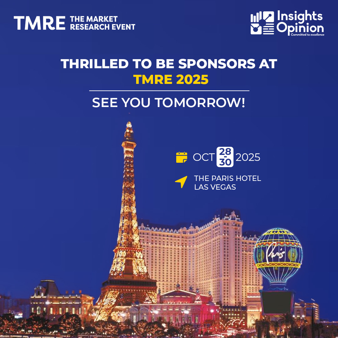 insightsopn's tweet image. The countdown is on!⏳
#InsightsOpinion is proud to sponsor #TMRE2025, kicking off tomorrow at The Paris Hotel, Las Vegas. 

Don’t miss the chance to connect with Sharoz &amp;amp; Dan and explore the future of market research.
📅 Oct 28–30, 2025

#MarketResearch #DataDrivenInsights #MRX