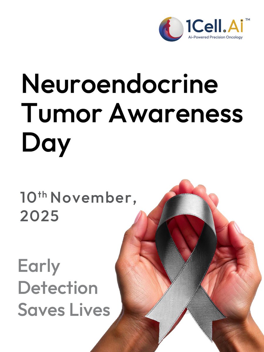 1Cell_Ai's tweet image. This #WorldNETCancerDay, let’s raise awareness for Neuroendocrine Tumors—rare, often misdiagnosed cancers. 
Early detection matters. 

#NETCancerAwareness #KnowNETs #RareCancerAwareness #Oncology