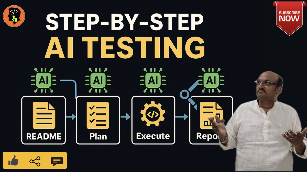 anilvdeshpande's tweet image. Coming soon: Boost your code coverage with AI!
Learn how agentic testing can take your Android development workflow to the next level.
#AndroidDevelopment #GitHubCopilot #CodeCoverage #AIinTesting #Automation #Kotlin