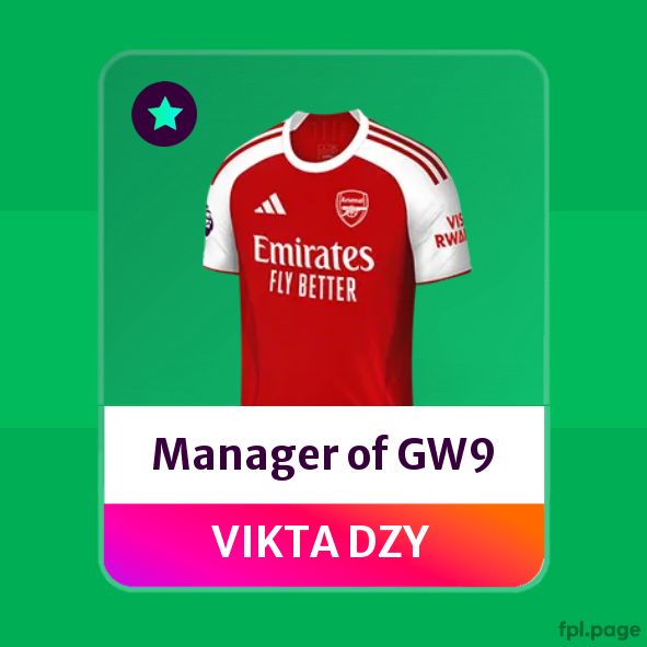 SoccerVibesFPL's tweet photo. Straight to top four like he never left last season 😎Dey Play FC just did it again best manager this Gameweek! 🔥
Dey Play FC takes the crown again 💪
71 points. Big moves. Big energy. 💥 Pure class, second W of the season 🏆
We Dey Play for real 😤⚽
#FPL #Gameweek9 https://t.co/VE1mK9X8gq