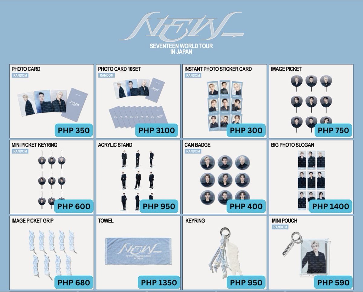 WTS LFB PH PASABUY 

Seventeen New_ Tour Official Japan Merchandise 

— FETA // will handcarry on Dec 16
— ALL IN + local sf + PF 
— 200 DP on Nov 18|| rembal on Dec 10
— DOO: DEC 10
— reply/dm

🏷️ seventeen new_ tour jp md tokyo