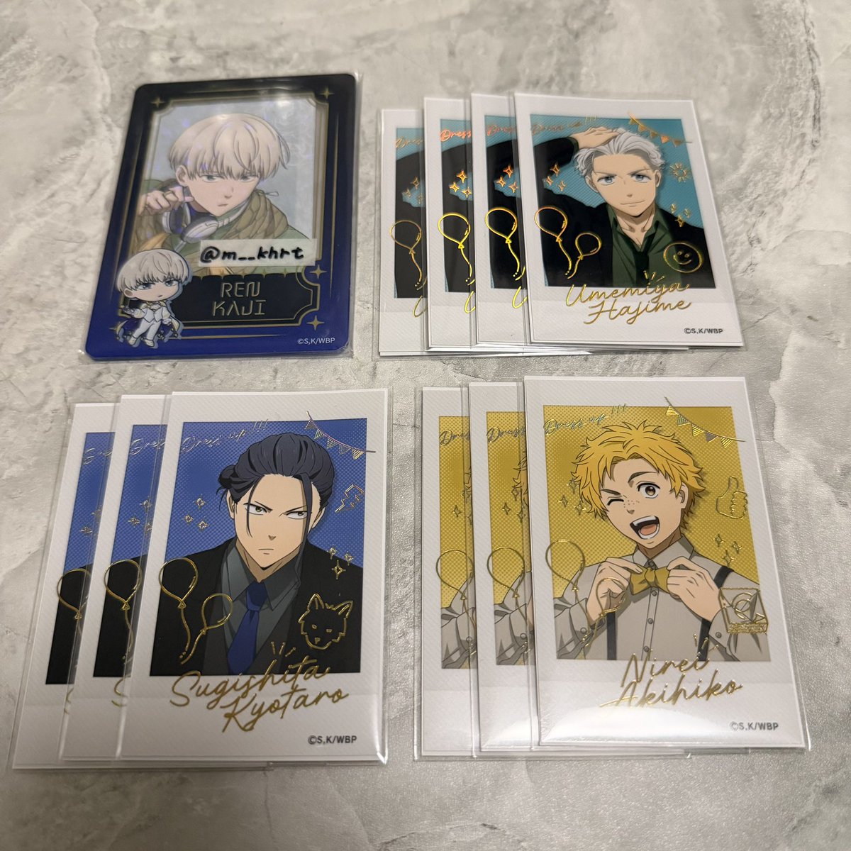 【交換/買取/譲渡】WIND BREAKER Dress up ver.  ウィンブレ チェキ風カード 

譲：梅宮 ★杉下 ★楡井 or 定価＋送料
求：同種 梶

★はキャラ毎で定価＋送料のお譲りも可。池袋手渡し又は郵送でお取引。検索からもお気軽にお声がけください。