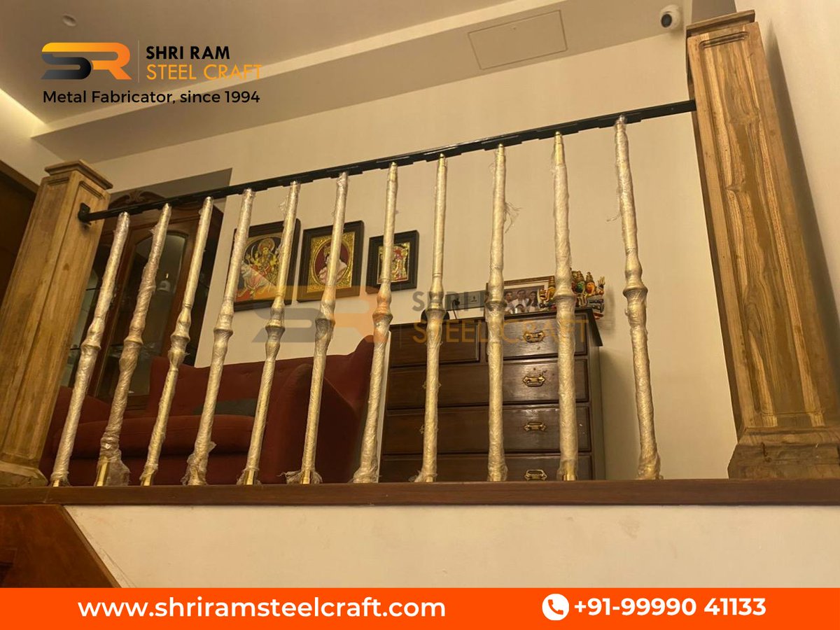 ShRamSteelCraft's tweet photo. Transform your interiors with #ShriRamSteelCraft — experts in premium metal fabrication since 1994.
Elegant staircase railings that blend wood &amp; metal for strength, beauty, and sophistication.
📞 +91-99990 41133
🌐 https://t.co/AFHFbP65It #SteelFabrication https://t.co/xBvGzSRXSC