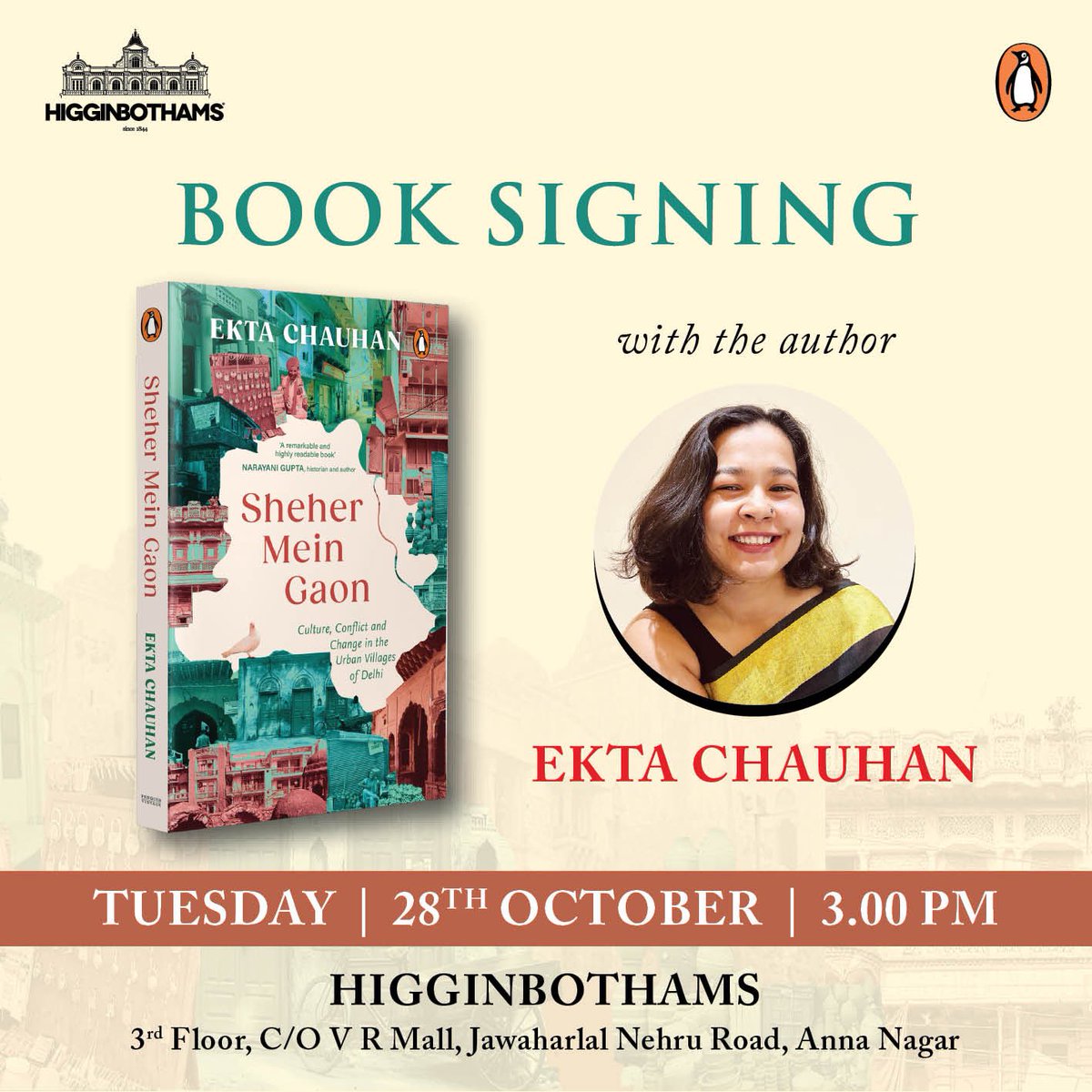 ekta2993's tweet photo. Hello Chennai! 
I am in your city, come say hi tomorrow if you are around :) 

#Chennai https://t.co/FLM6STR0vQ