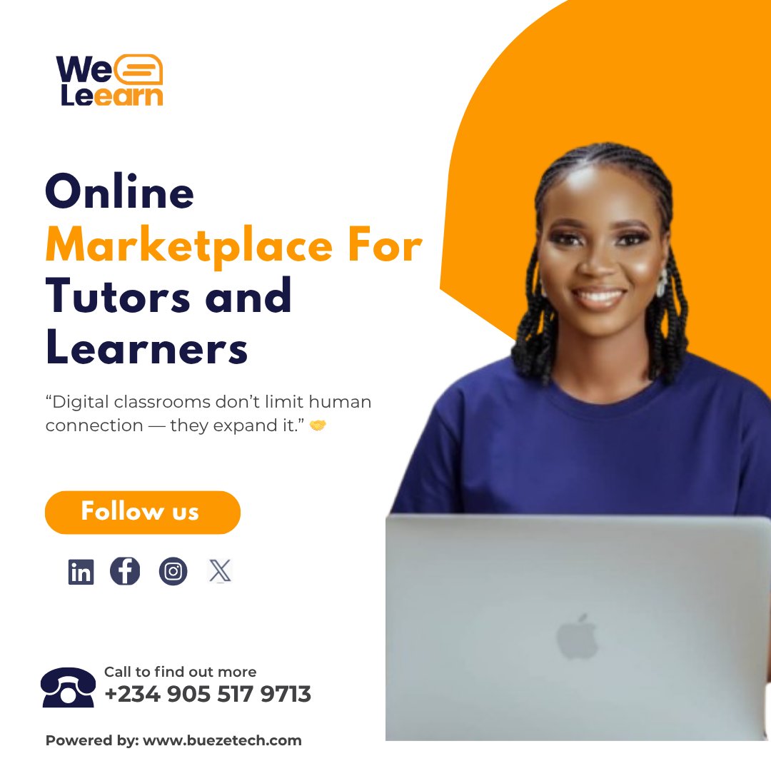 weleearn's tweet photo. Digital classrooms don't limit human connection - they expand it.

#Edutech #techtutors #students #technology #weleearn #buezetech https://t.co/aMGdfZ3Jgp