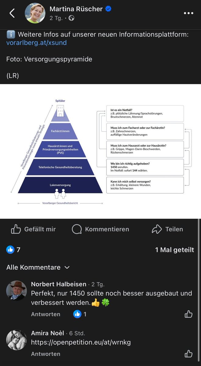 Anschauungsbeispiel dafür, wie die regierende Politik mit dem Thema #MECFS umgeht:

„Gesundheits“-Landesrätin <a href="/MartinaRuscher/">Martina Rüscher</a> (ÖVP) antwortet auf einen sachlichen und relevanten Kommentar mit dessen Löschung und der Blockierung des Verfassers. 

Immerhin eine klare Antwort 👌👏