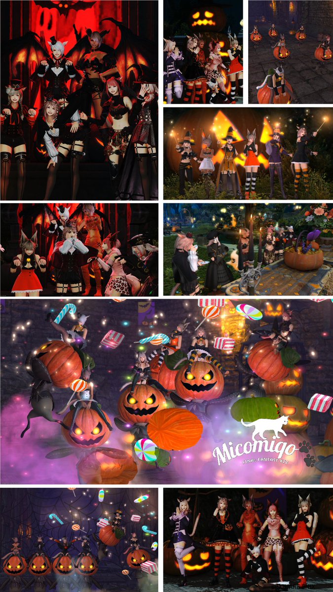 週末はいっぱい撮った❗
ハロウィン撮影会…木・金・土で詰め込み🤣ʷʷ

おかげさまでいっぱいかわいいを満喫しました‼️
一緒に撮ってくれた方々ありがとう⸜(*ˊᗜˋ*)⸝💓

SSは土曜日の #Micomiqo 
ハロウィン撮影会🎃

#FF14
#ミコッテ
#ミコミコ