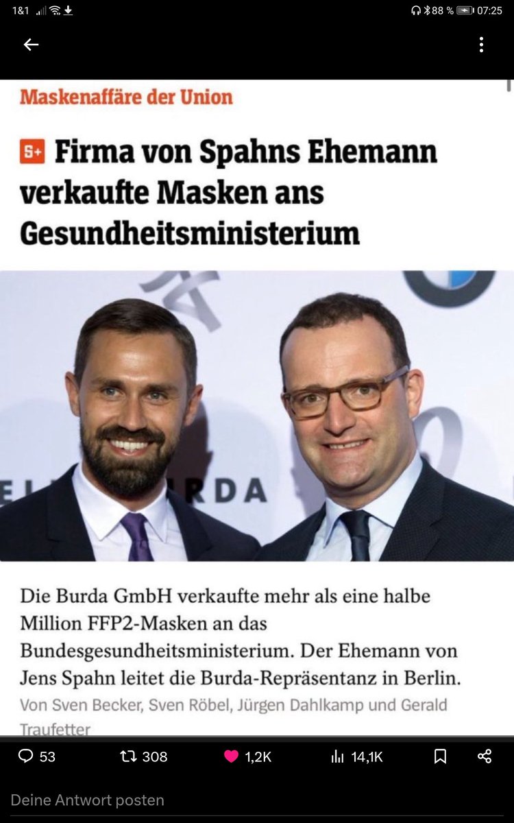 <a href="/DrLuetke/">Dr. David Lütke</a> Der Patriotismus von Spahn.