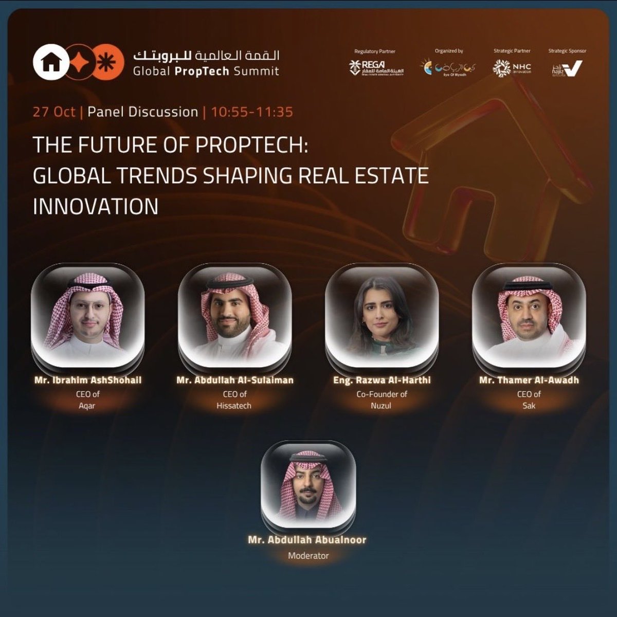 NuzulApp's tweet image. نزل ضمن المتحدثين في #القمة_العالمية_للبروبتك 🌍🚀

يسعدنا مشاركة الشريك المؤسس م. رزوى الحارثي في جلسة بعنوان: 
مستقبل التقنية العقارية: التوجهات العالمية التي تُشكّل ابتكار القطاع العقاري

٢٧ أكتوبر | 10:55 - 11:35 صباحاً

#TGPS2025 #PropTech #نزل