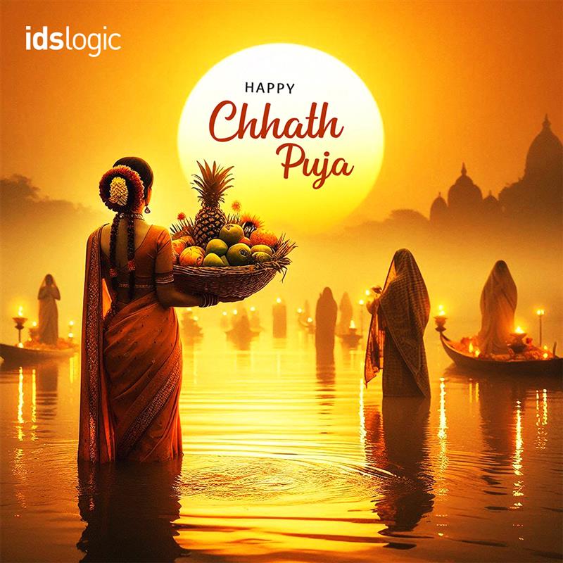 idslogic's tweet image. Wishing you all warmth, prosperity &amp;amp; divine blessings this #ChhathPuja 🌞

May the rising sun bring new beginnings &amp;amp; the setting sun peace and fulfillment. ✨ 

#ChhathPuja2025 #IDSLogic