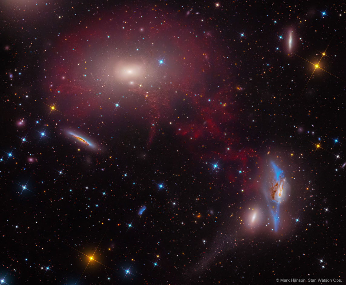 'M86 in the Central Virgo Cluster'
Image Credit &amp; Copyright: Mark Hanson, Stan Watson Obs. 
apod.nasa.gov/apod/ap180814.… 08-14-2018 
#space #astronomy
