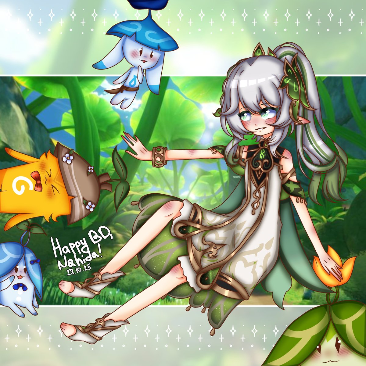 _whiteutopia's tweet photo. #ナヒーダ生誕祭2025 &amp; #GenshinImpact &amp; #Nahida

с днём рождения, мой милый цветок! 🌿 https://t.co/e41oA89C6F