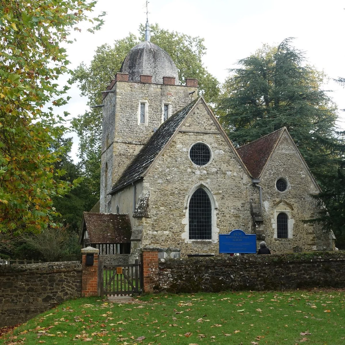 pellynut's tweet image. Albury Saxon Church and Albury Park
