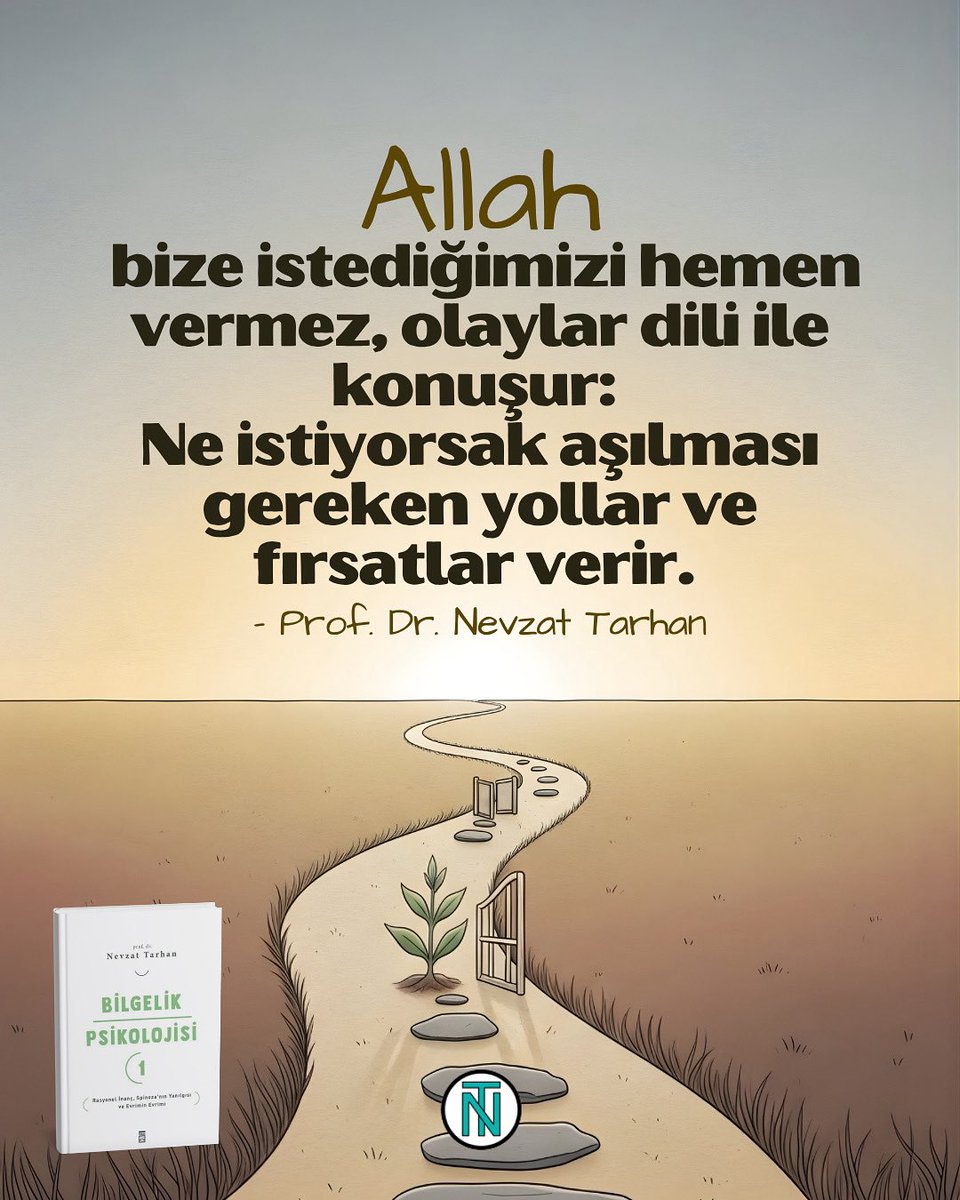 Hayatta karşımıza çıkan her olay, aslında bir mesaj taşır. Allah, doğrudan vermek yerine bize öğreten, büyüten ve dönüştüren fırsatlar sunar.

#Fırsatlar #İnançvePsikoloji #RuhsalOlgunluk #BilgelikPsikolojisi #NevzatTarhan