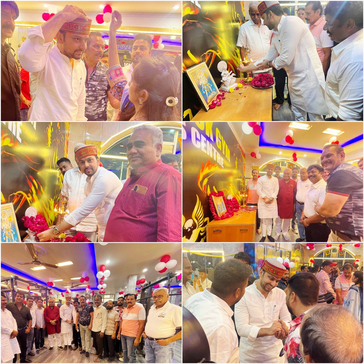 ppathakmp's tweet photo. #ग्वालियर_लोकसभा 
#ग्वालियर_दक्षिण_विधानसभा
रॉक्सी पुल, लश्कर स्थित न्यू ट्रेक जिम के भव्य शुभारम्भ कार्यक्रम में सम्मिलित होकर जिम संचालक हमारे बड़े भाई श्री मनोज जैन जी एवं समस्त टीम को हार्दिक बधाई एवं शुभकामनाएँ प्रेषित कीं। https://t.co/9wLYR0c53A