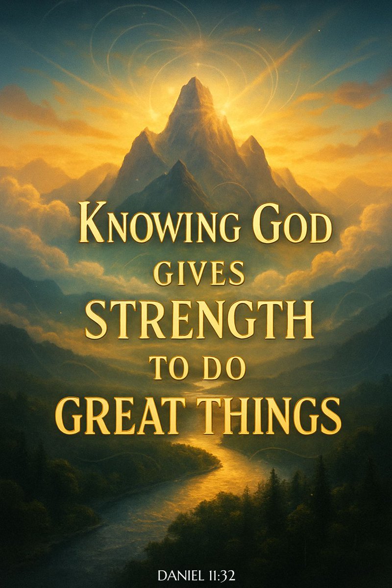 Daniel 11:32 "But the people that do know their God shall be strong, and do exploits." Amen! 🙏