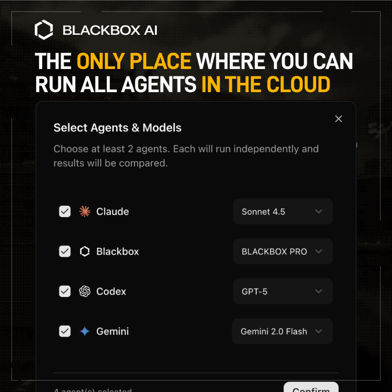 blackboxai's tweet photo. Deploy Multi-Agents for Parallel PRs in Blackbox Cloud