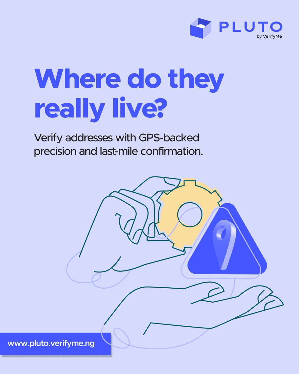 plutobyvmn's tweet photo. Never guess again 
  Pluto’s address verification gives you real proof, verified maps,   coordinates, and photos.
 
  #AddressVerification #PlutoTrust #VerifiedByPluto https://t.co/Rz2KlozfP2