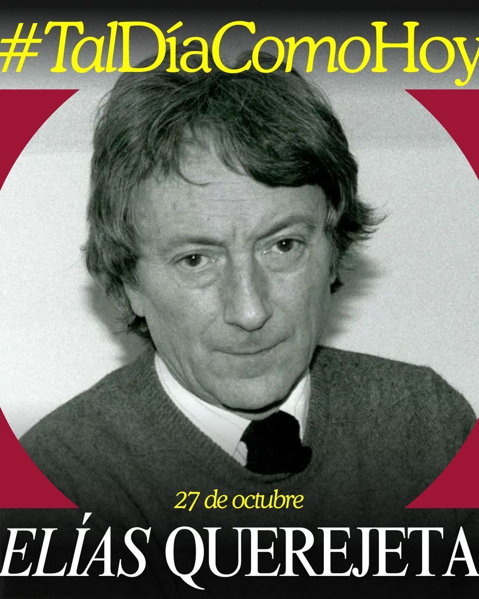 #TalDíaComoHoy nació en 1934 el futbolista y productor guipuzcuano Elías Querejeta, famoso por películas como "La caza", "Deprisa, deprisa" o "Ana y los lobos". Falleció en 2013 como el gran productor del cine español.
