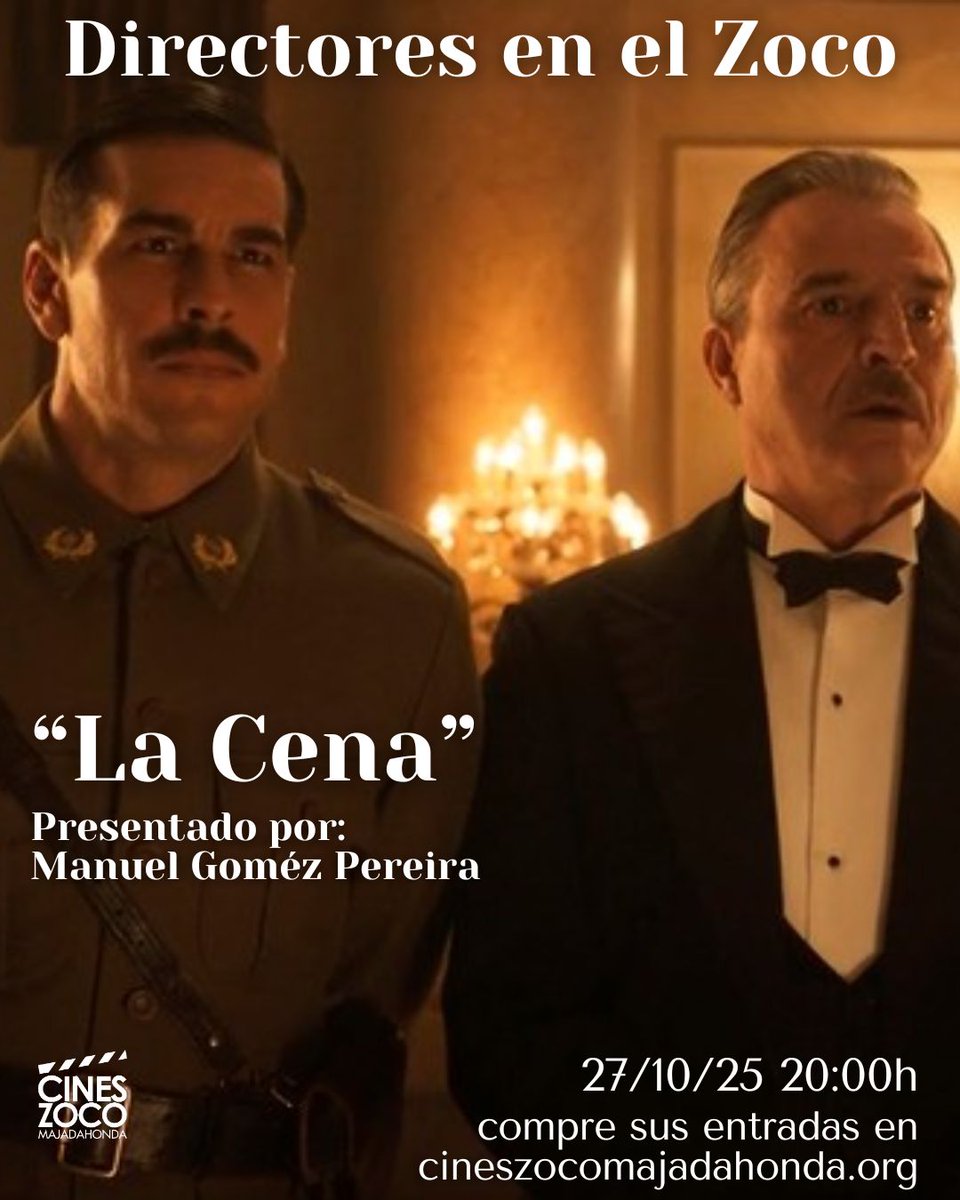 Hoy Lunes 27 recibimos en el Zoco al director #ManuelGómezPereira que dialogará con los espectadores después de la proyección de #LaCena <a href="/acontrafilms/">A Contracorriente</a>. La comedia española de la temporada. 
No te pierdas la oportunidad de asistir a otro gran #DirectoresenelZoco #CinesZoco #Evento