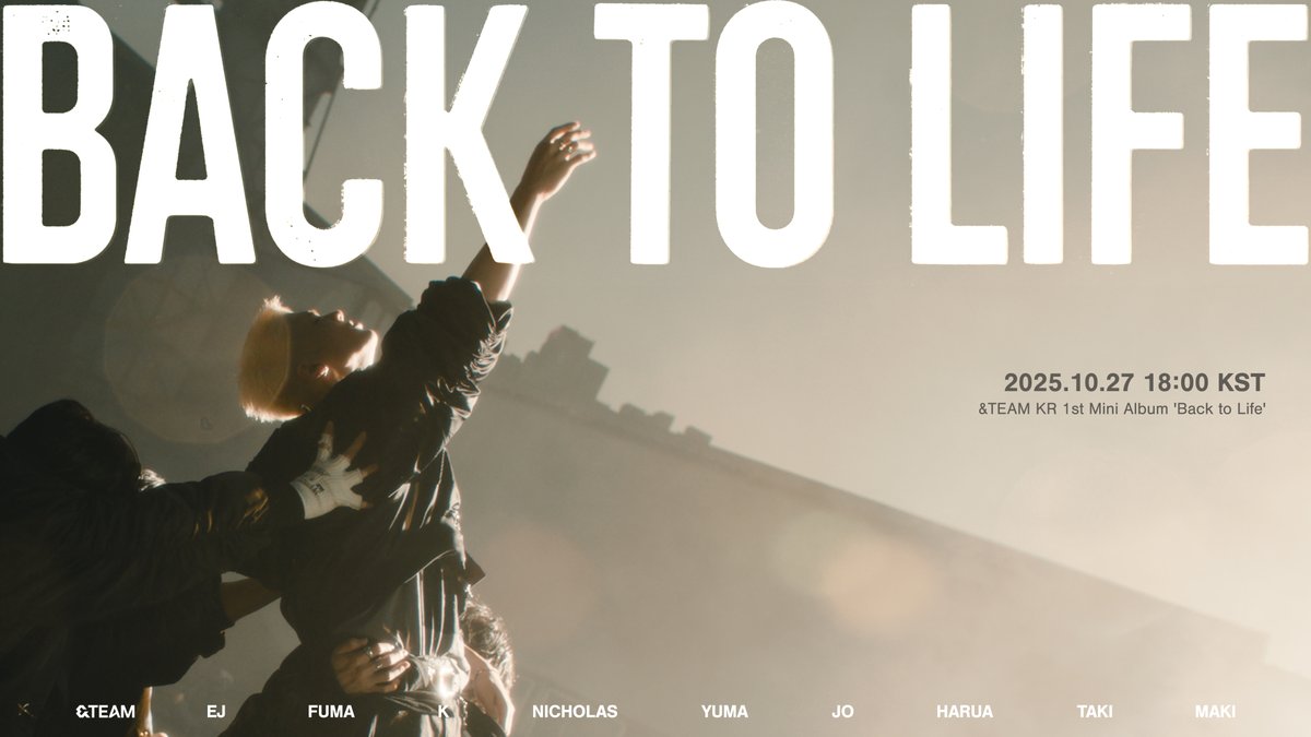 &TEAM KR 1st Mini Album 'Back to Life' will premiere on 2025.10.27