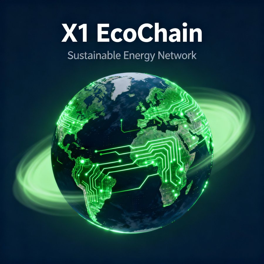 MjayBlissMjay's tweet photo. The next phase of Web3 isn’t about speed, it’s about sustainability.
@X1_EcoChain merges performance with purpose,  a Layer 1 where every node drives both efficiency and environmental balance.
Energy-smart DePIN, green infrastructure, and scalable consensus all in one chain. https://t.co/VIwEZHLtXl