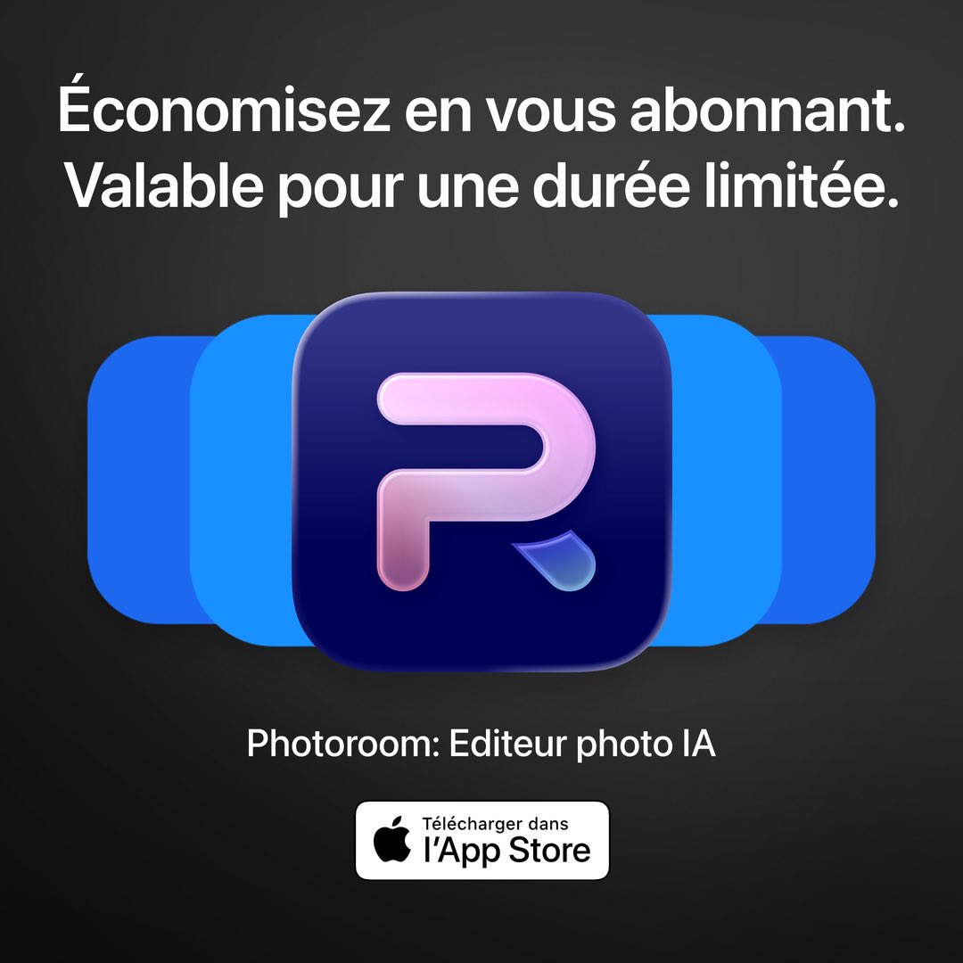 rebec34's tweet image. Créez des visuels pro en 1 clic avec PhotoRoom, l’app IA qui supprime l’arrière-plan et sublime vos photos produits. Idéale pour vendre en ligne ou booster vos posts.
👉 Découvrez-la ici apple.co/3WV1TAP