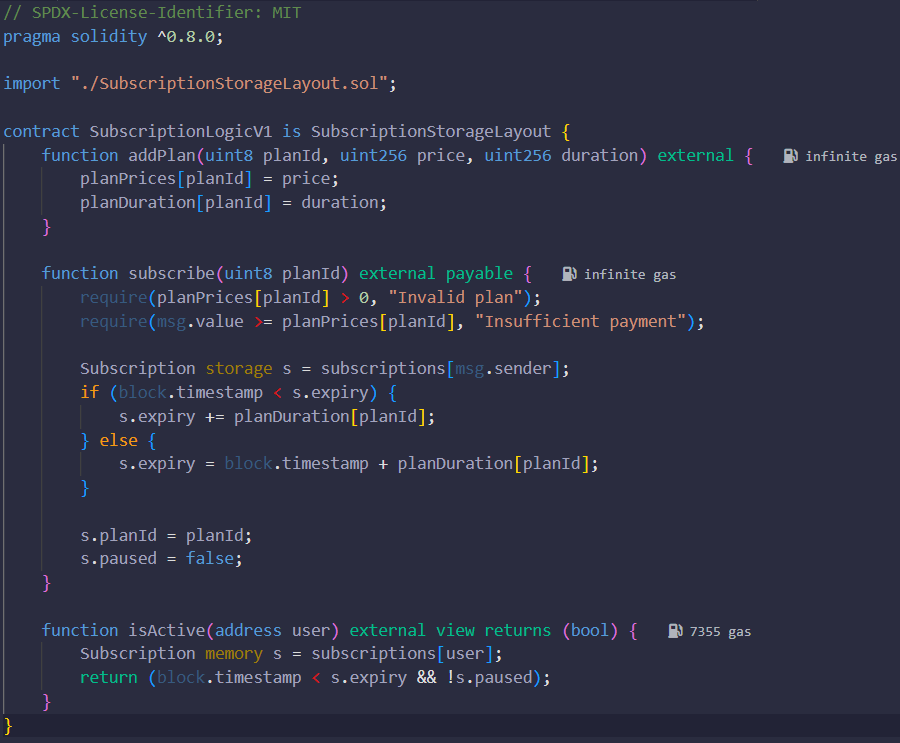 smilebadday3's tweet image. Day17主要学习了proxy合约的设计，之前就有想过合约一旦部署就无法变更的这个问题。没想到可以通过proxy这种方式来解决。存储和logic分开，使用代理合约调用函数，确实巧妙。
#30DaysOfSolidity #OpenBuild #Web3Compass #BuildInPublic