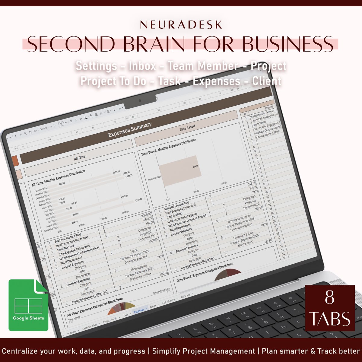 DigitalGoodsf's tweet image. 🌟 Clarity isn’t a luxury — it’s a system. NeuraDesk gives you the structure to think better and grow faster.

#GoogleSheetsTemplate #BusinessTemplate #ProjectManagementTemplate #FinanceTracker #CRMTemplate #SmallBusinessPlanner #EntrepreneurTemplate #SecondBrain