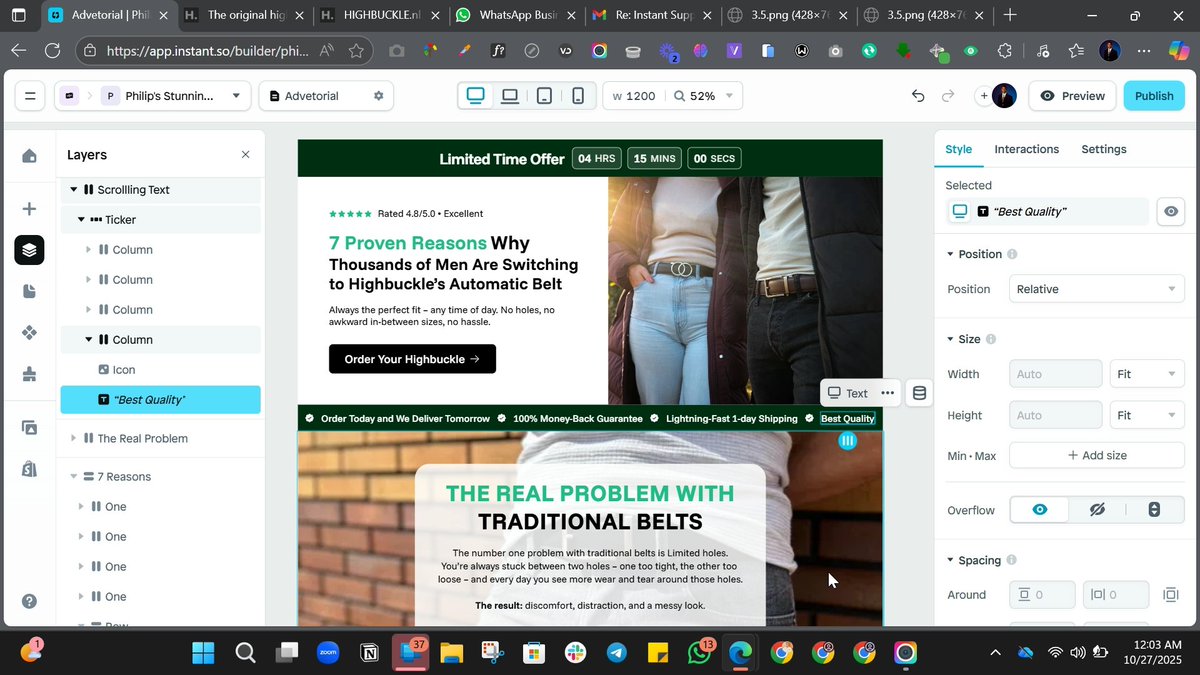 Matthew_replo's tweet image. The only way to do great work is to love what you do.. Happy New Week
Cooking Listicle page in @InstantHQ #shopify #shopifydeveloper #shopifyexpert #ecommerce #ShopifyStore #shopifydropshipping #cro #dtc