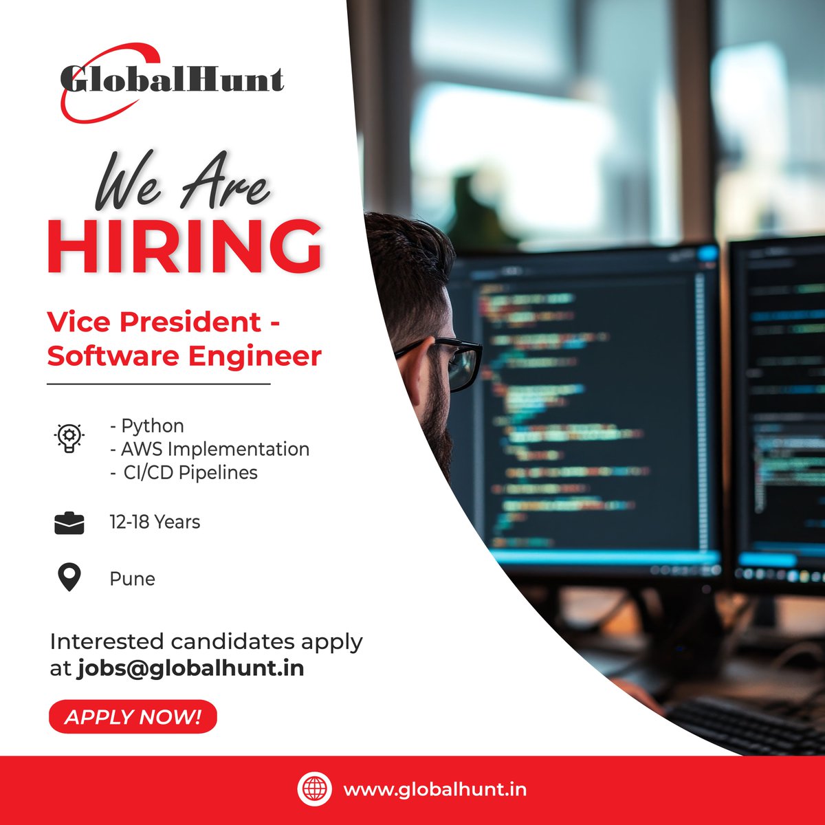 GlobalHuntIndia's tweet image. GlobalHunt for its leading client is looking for Vice President Software Engineer who will design, develop, and maintain scalable and highperformance backend systems using Python and related frameworks
Candidates apply at globalhunt.in/job-details.ht…
#softwareengineering #frameworks