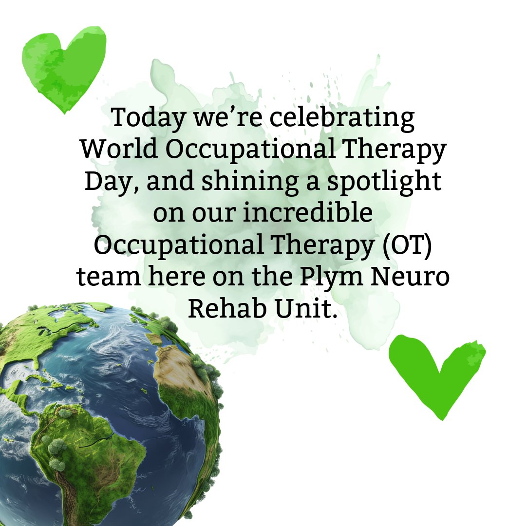 PlymUnit's tweet image. Happy #WorldOccupationalTherapyDay 💚 #OT #OTinaction #bestjob