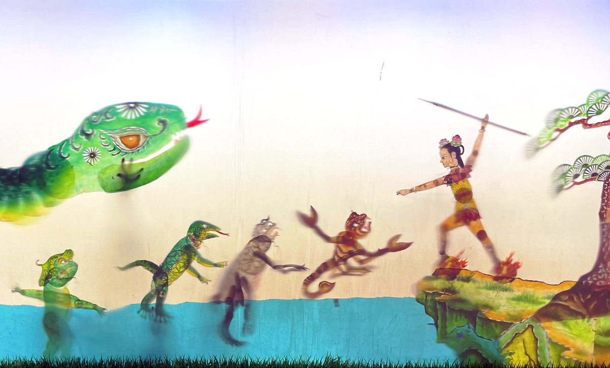 DailyBeijing's tweet image. Prepare to be dazzled! #China&apos;s first shadow puppet play for children based on #GrandCanal folklore, successfully premiered at the Beijing&apos;s Tongzhou District Culture Center. #shadowpuppet