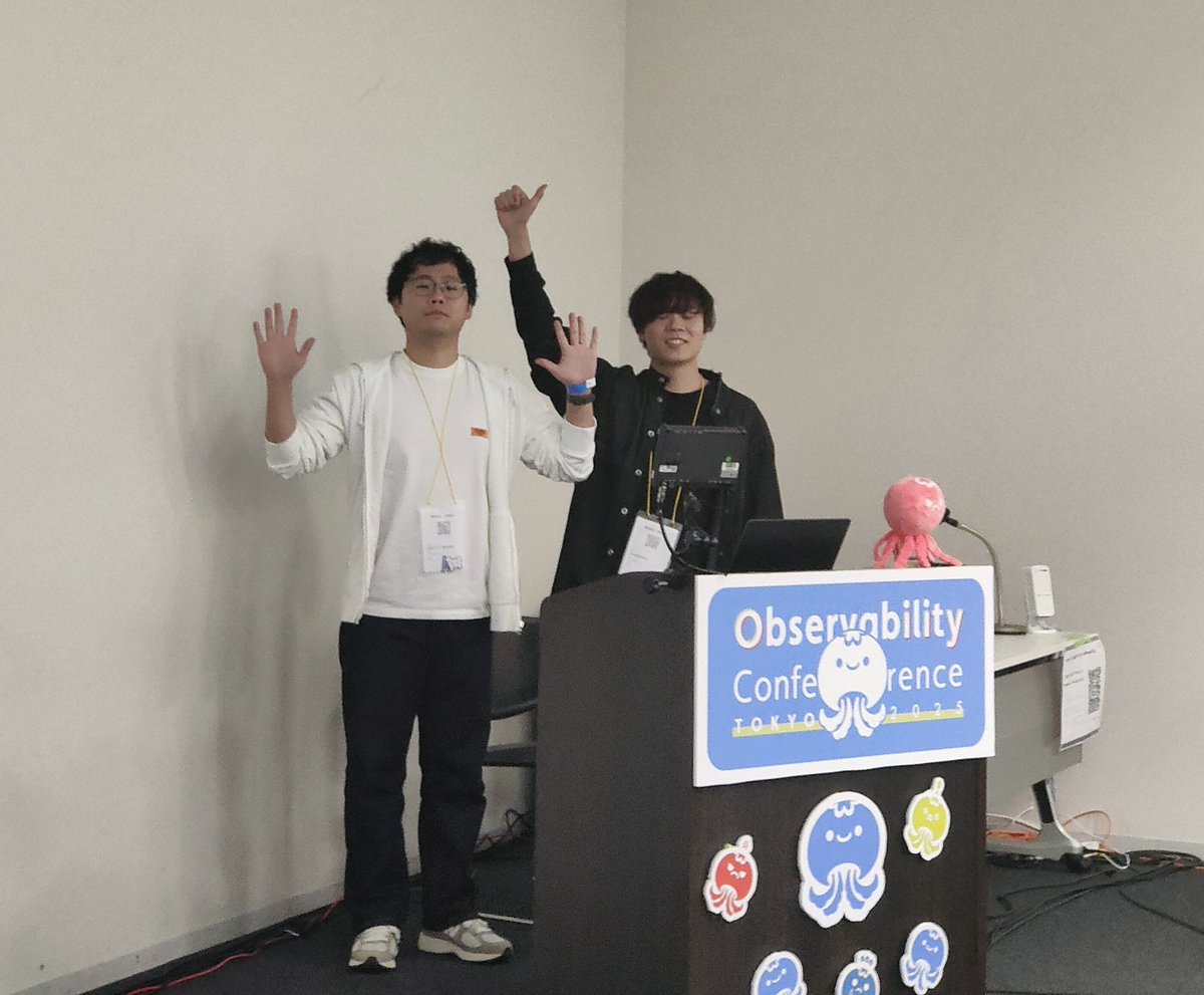 yoshitake945's tweet image. 登壇前の @ystkfujii (←) @shukawam (→)
#o11yconjp_c #o11yconjp
#〆のラーメンまである倶楽部