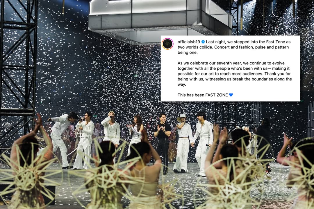 gmanews's tweet image. CONGRATULATIONS AND HAPPY 7TH ANNIVERSARY, MAHALIMA! 🔥💙

P-pop Kings SB19 are overflowing with gratitude for everyone who’s been part of their journey, following the success of their 7th anniversary concert, “Fast Zone,” held yesterday, Oct. 26, 2025.

&quot;Thank you for being with…