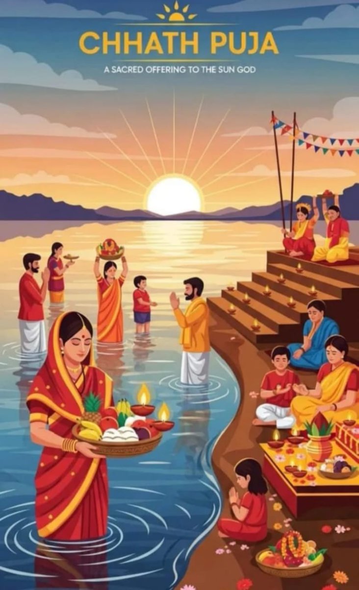 केवल बिहारी ही हैं जो पहले डूबते सूर्य को पूजते हैं फिर उगते सूर्य को। प्रकृति से जुड़े लोक आस्था के महापर्व छठ पूजा की हार्दिक शुभकामनाएं!! भगवान भास्कर एवं छठी मईया सबका कल्याण करें 🙏
#छठपूजा2025
#छठमहापर्व