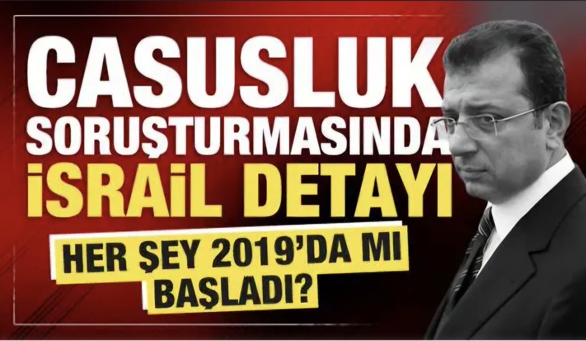 Ekrem İmamoğlu, Mossad ve fetö operasyonu gibi görünüyor!

Türkiye’yi içten ele geçirip, savaşmadan, dövüşmeden Türkiye Cumhuriyeti Devleti'ne el koyma projesi olarak görünüyor!

Bütün rüşvet, irtikap, dolandırıcılık, ihaleye fesat karıştırma eylemlerinin de bu işlerin finansmanı