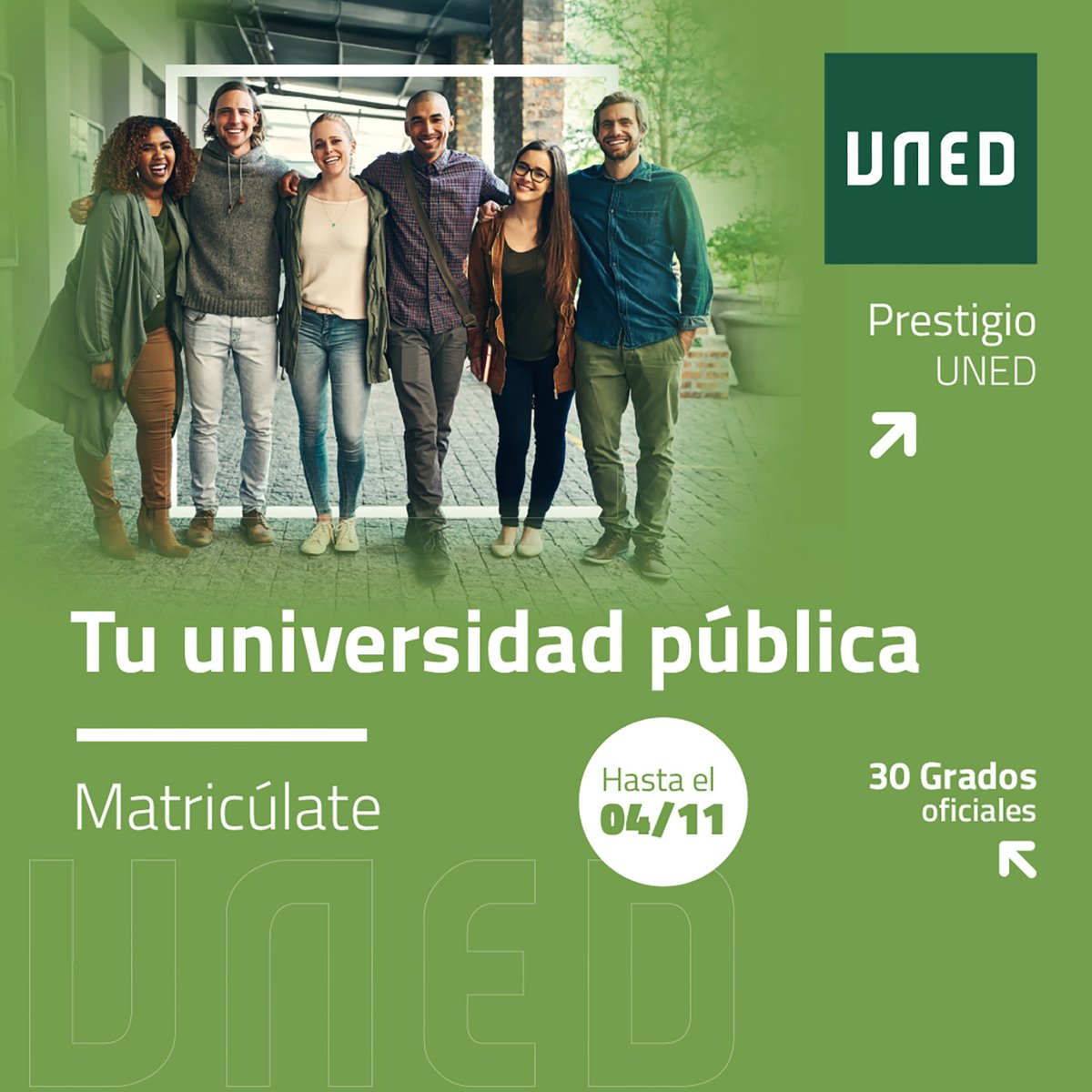 La UNED amplía el plazo de matrícula hasta el 4 de noviembre. Toda la info-> uned.es 

#SomosUNED #Unedianos #Málaga #UNED