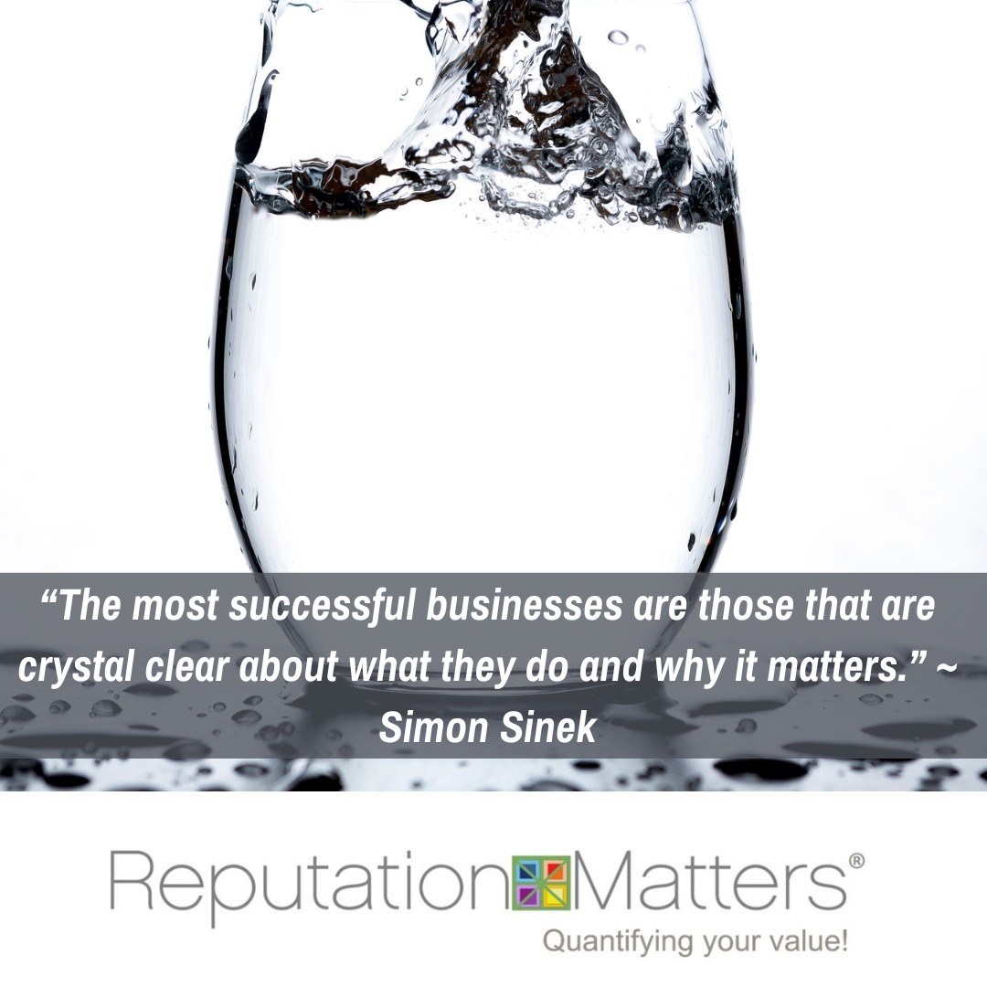 ReputationIsKey's tweet image. "The most successful businesses are those that are crystal clear about what they do and why it matters." ~ Simon Sinek
#reputationmatters
#reputation
#reputationmanagement
#leadershipsuccess
#yourreputationmatters