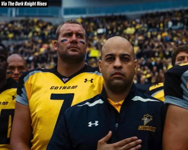 Aaronjdeer's tweet photo. @JJWatt Basically the Gotham Steelers uniforms from TDKR 😂 https://t.co/ovbkEb4FWw