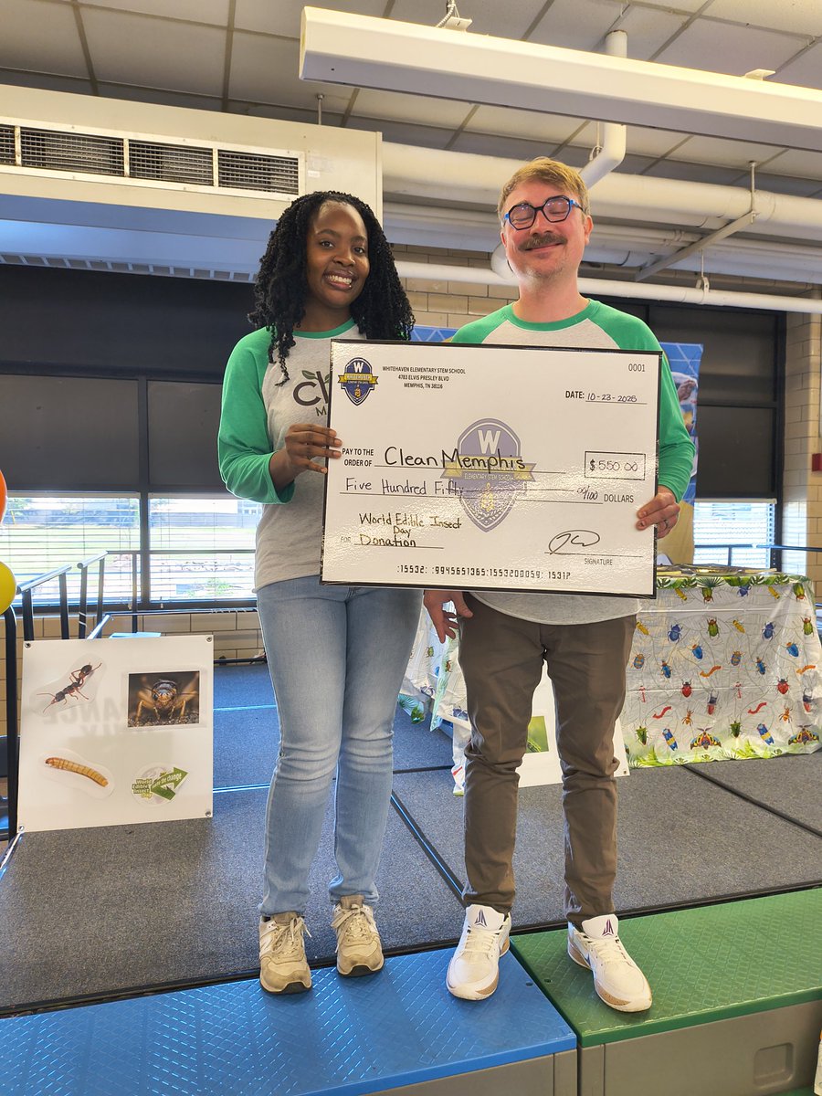 Annual World Edible Insect Day celebration was a success!  Innovators donated $2 to see staff, parents, &amp; community partners eat bugs! Over $500 was donated to Clean Memphis!  
#STEMCommunityPartner
#IAteABug
<a href="/STEMelliott/">Tommy Elliott- STEMulating the Future</a> 
<a href="/PLTWorg/">Project Lead The Way</a> 
<a href="/SCSOptional/">MSCS OPTIONAL SCHOOLS & ADVANCED ACADEMICS</a>