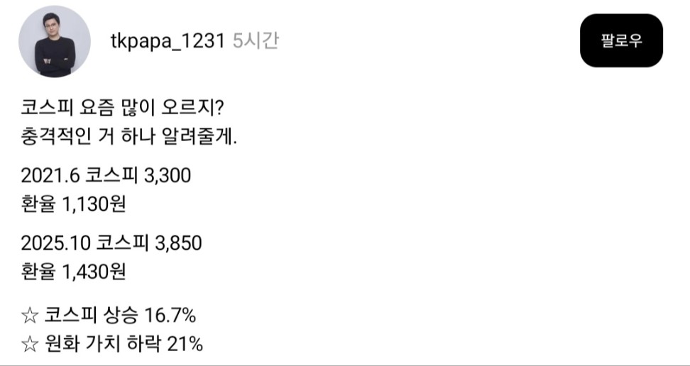 좌빨 수준 ㅋ
환율 이악물고 외면하네