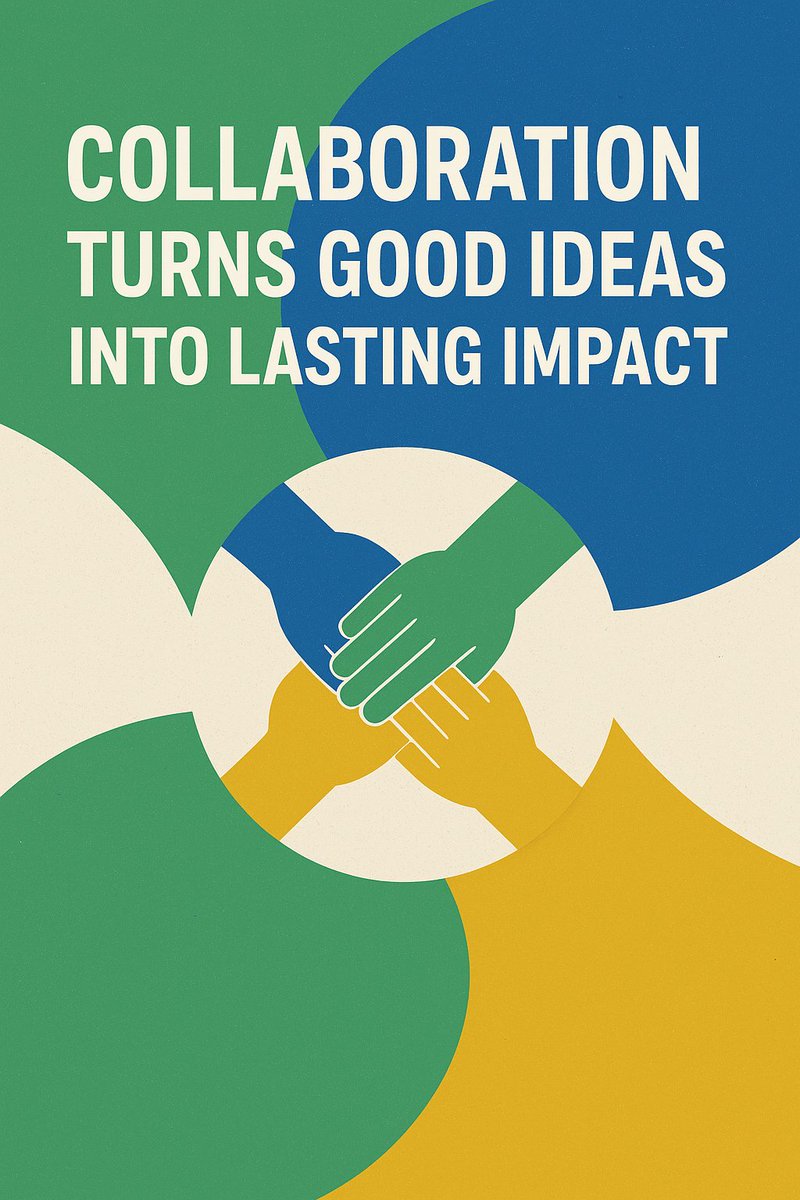 KndubiWandubi's tweet image. Empowerment through Collaboration: Turning Good Ideas into Lasting Impact
No single idea, organization, or individual can change the world alone. Real transformation happens when we work together  #Collaboration #Leadership #CommunityDevelopment #SocialImpact #SDG17 #Partnership
